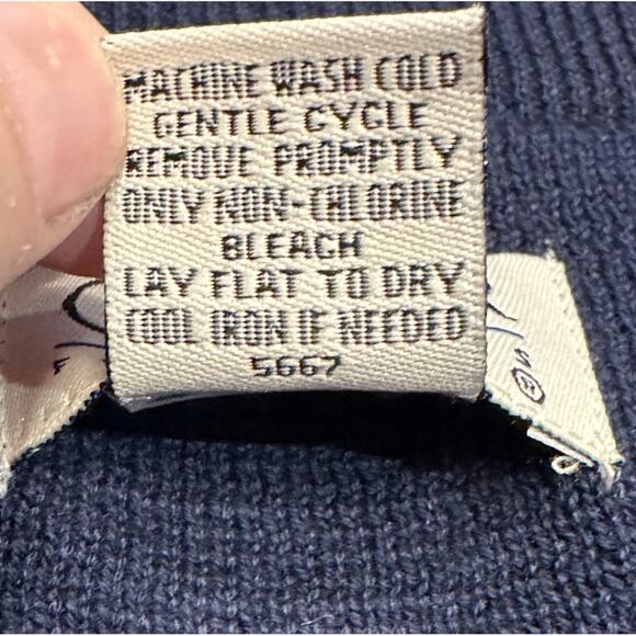 Gear for Sports Mens XL V-neck Navy Cotton Sweater Vest Jeep Embroidered - Picture 6 of 6